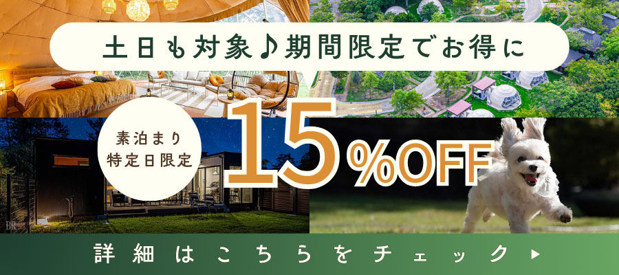 特定日限定15%OFF